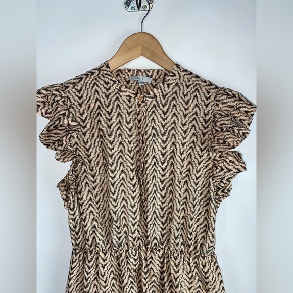 Joie Krystina Silk Blend Mini Dress Melon  Size Large‎ - Picture 3 of 12